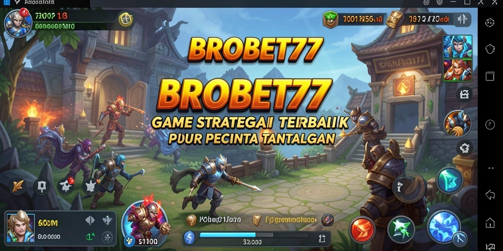 Tampilan gameplay <strong>BROBET77</strong> yang menantang dan penuh strategi.