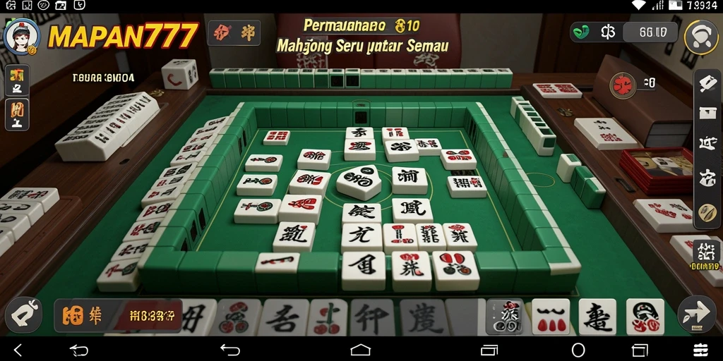 Screenshot MAPAN777 menampilkan gameplay Mahjong yang seru dan menyenangkan.
