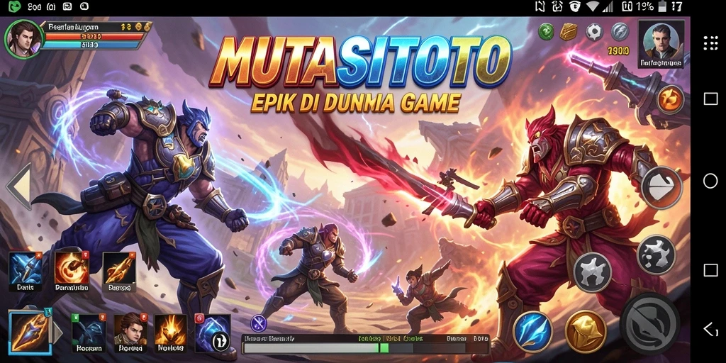 Gameplay <strong>MUTASITOTO</strong> dengan aksi pertarungan yang intens dan seru.