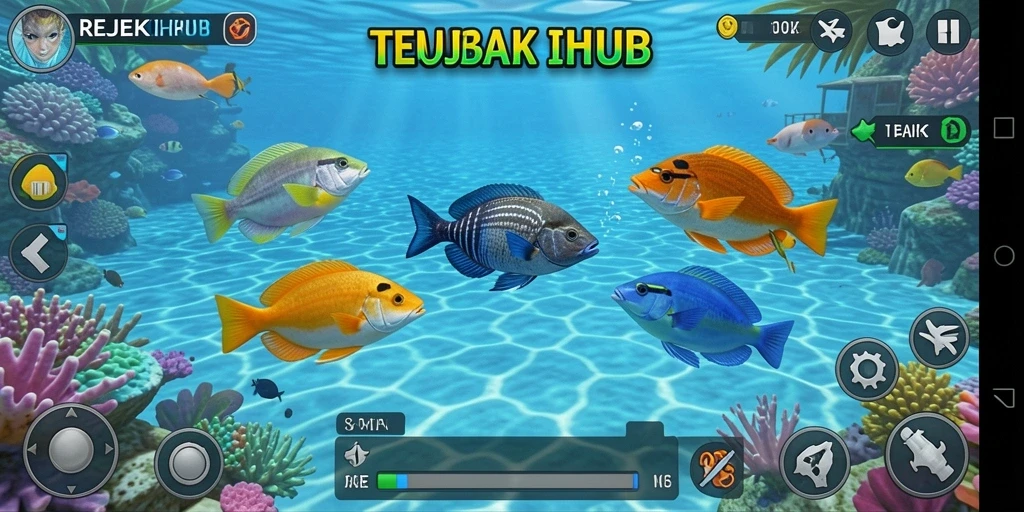 Tampilan gameplay Tembak Ikan yang seru di REJEKIHUB.