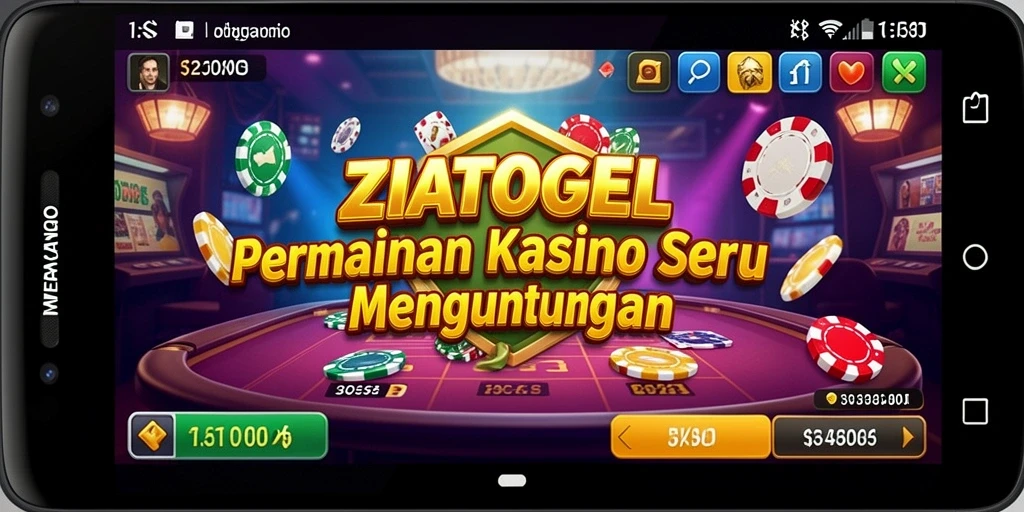 Tampilan gameplay ZIATOGEL yang memikat di kasino virtual.